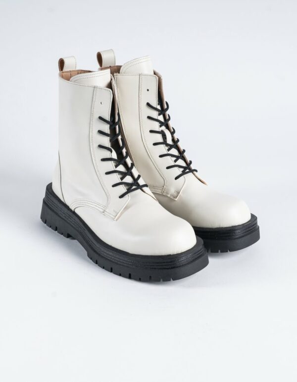 Guilia01 - Opaco Bone Tunisie boots cuir femmes