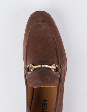 Chaussures en daim marron