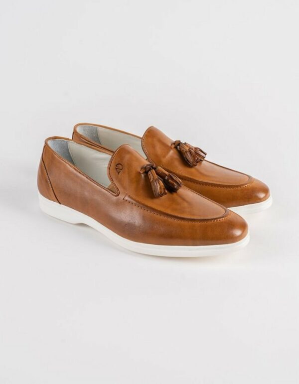 Chaussures en cuir camel pour homme Emiliano - TE03 Cuir Camel