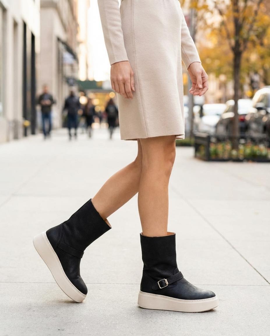 LOLY 15 NOIR Boots femme - LOLY15 NUBUK NOIR