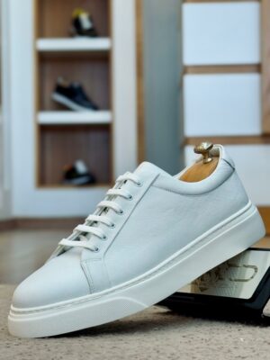 Baskets en cuir– 3250 BLANC FALL