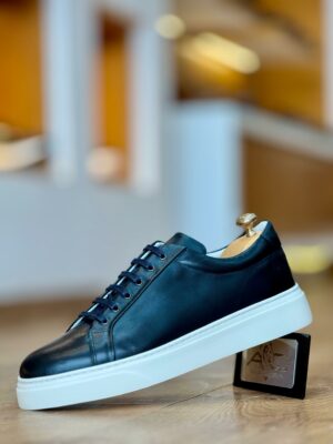 Baskets en cuir– 3250 BLEU