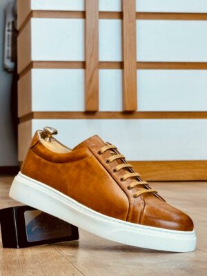 Baskets en cuir– 3250 CAMEL