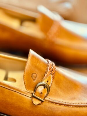 CHAUSSURE EN CUIR - CLA75 CAMEL
