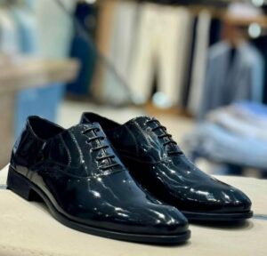chaussure homme -8604 vernis noir