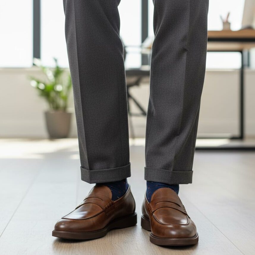 7407 MARRON CHAUSSURE HOMME CUIR -7407 MARRON