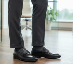 CHAUSSURE HOMME CUIR - 7407 NOIR