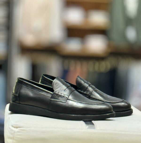 CHAUSSURE HOMME CUIR - 7407 NOIR
