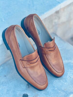 CHAUSSURE HOMME CUIR - 8740 CAMEL