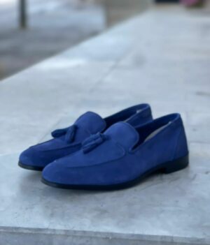 CHAUSSURE HOMME -8720 DAIM BLEU