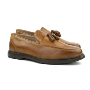 CHAUSSURE HOMME EN CUIR - F06 CAMEL